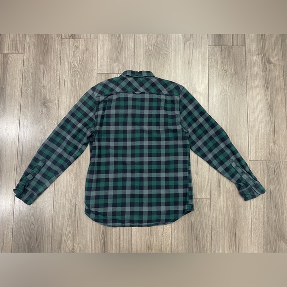 Fjallraven Mens Skog Flannel Shirt Button Up Long Sleeve Green Plaid XL‎ - Picture 11 of 11